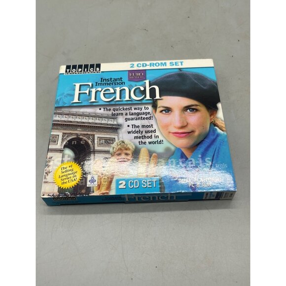 instant immersion French cd rom pc & mac set of 2 cd set 2001 topice enter. READ - Picture 2 of 3